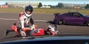 Tuned Nissan GT-R vs. tuned BMW M5 vs. stock Ducati V4R drag race