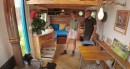 This tiny house was built entirely with upcycled and resourced materials, as a DIY project