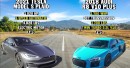 1,700 HP Audi R8 vs. Tesla Model S Plaid
