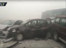 Indian highway pile-up caused by smog