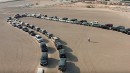180 Nissan Patrol drive in sync in Dubai for world record