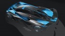 1,825 HP Bugatti Bolide concept