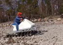 18-wheel 18Wheels ATV will cross any terrain, go over any obstacle without losing speed