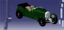 1929 Bentley Blower CAD Model