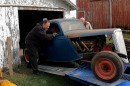 1934 Ford 3-Window coupe dragster barn find