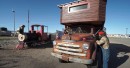 1949 Dodge firetruck converted into a very artsy and functional housetruck