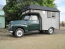 1950 Chevrolet 3600 with tiny house attached for a camper is on the market for $13,500