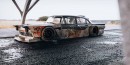 1950s Nascar Stock Car Racing Ford Custom 300 Rat Rod render by altered_intent