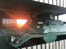 1952 APC now goes by Sally the Tank, a very surprising Cornwall-based glamping option