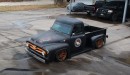 1955 Ford F-100 rat rod with procharged Coyote V8