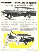 Ford Police Cars starred in TV and Print Commercials in 1956