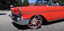 1957 Chevrolet Bel Air on 24-inch wheels