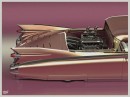 1959 Cadillac Eldorado mid-engine V8 rendering by Abimelec Arellano