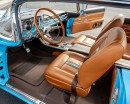 1959 Pontiac Bonneville Restomod With Porsche's Riviera Blue for Sale at Barrett-Jackson