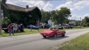 Chevrolet Corvette Sting Ray hits porch after car show