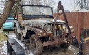 abandoned 1960s Jeep CJ-5