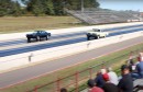 1961 Pontiac Catalina Super Duty vs 1973 Pontiac Firebird drag race
