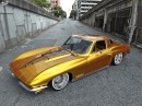 1963 Chevrolet Corvette "Golden Glory" Lowrider rendering