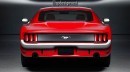 1965 Mustang "Face Swap" for 2015 Mustang GT (rendering)