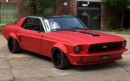 1965 Ford Mustang Restomod Coyote V8 T56 rendering by personalizatuauto