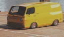 1966 Chevy Van "Yellow Racer" rendering