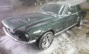 1967 Ford Mustang first wash in years