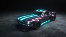 1967 Ford Mustang "Tron" rendering