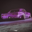 1967 Pontiac GTO "Purple Perpetrator" rendering