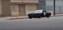 Ford Mustang Fastback race car on LA streets