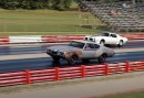 1968 Hurst Olds vs 1972 Pontiac Trans Am drag race
