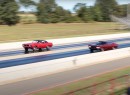 1970 Ford Torino SCJ vs 1969 Chevrolet Camaro drag race
