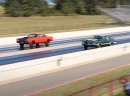 1969 Dodge Super Bee vs 1970 Oldsmobile F-85 drag race
