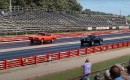 1969 Pontiac GTO Judge vs 1968 Pontiac Firebird drag race