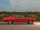 1968 Ford Mustang Saleen S390 rendering by Abimelec Arellano