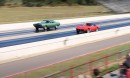 1970 Dodge Challenger R/T vs 1969 Chevrolet Corvette drag race