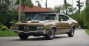 1970 Oldsmobile 442 W-30 Holday coupe in Gold over black vinyl