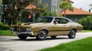 1970 Oldsmobile 442 W-30 Holday coupe in Gold over black vinyl