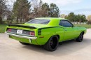 Tuned 1970 Plymouth 'Cuda in Sassy Grass Green getting auctioned off