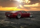 1970 Pontiac Firebird Trans Am Rendered as Mid-Engined Classic