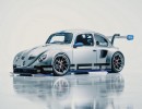 1970s VW Beetle x 992 Porsche 911 GT3 Cup version rendering by the_kyza