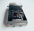 1971 Chevrolet C10 bagged Ferrari engine swap rendering by al.yasid
