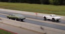 1962 Chevrolet Corvette vs. 1972 Ford Torino drag race