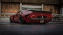 1973 Ford Mustang Mach 1 "Red Hornet" Is a Cool Widebody Render