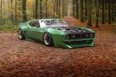 1973 Ford Mustang Mach 1 "Red Hornet" Is a Cool Widebody Render