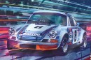 1973 Porsche 911 Carrera RSR Painting by Felix Holst