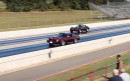 1974 Chevrolet Corvette vs 1976 Pontiac Firebird drag race