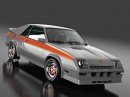1980s L-Body Dodge Charger hellcat what-if rendering by abimelecdesign
