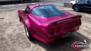 1981 Chevrolet Corvette with Magic Flake Violet Pink paintjob on Custom Z warriorz
