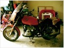 The 1984 BMW R65 in its original state before restoration