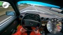 1984 Mercedes-Benz 280 CE Coupe top speed run on Autobahn